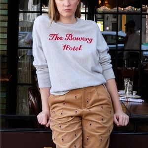 Lingua Franca Bowery Hotel Cashmere Crewneck